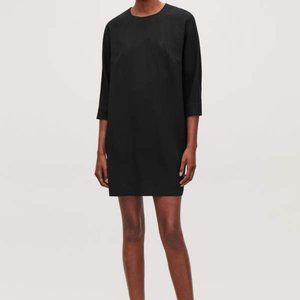 COS Relaxed Kimono-sleeved Dress, Black, Size 4